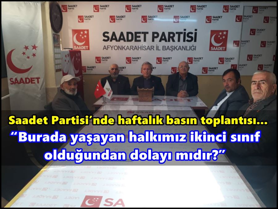 “Burada yaşayan halkımız ikinci sınıf olduğundan dolayı mıdır?”