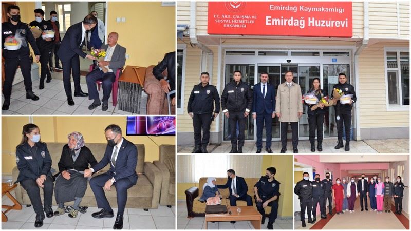 Emirdağ Polis Teşkilatı huzurevini ziyaret etti