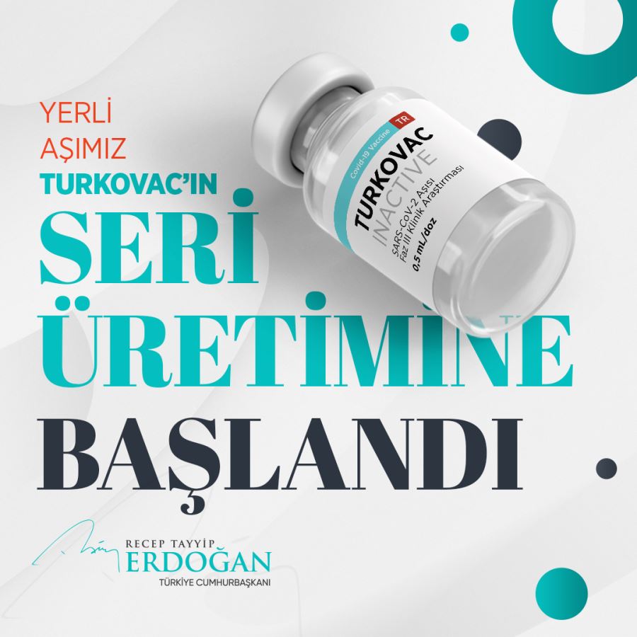 Yerli aşı TURKOVAC’da seri üretimine geçildi