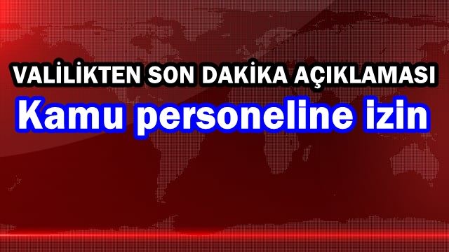 Kamu personeline izin