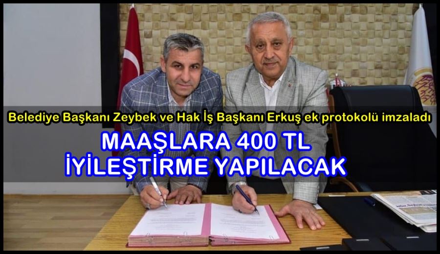 Maaşlara 400 TL iyileştirme yapılacak