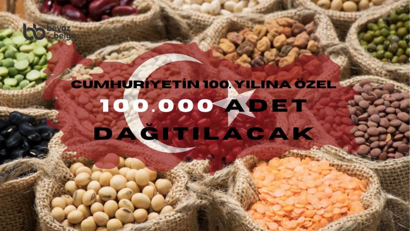 Cumhuriyetin 100. yılına özel 100 bin adet dağıtılacak