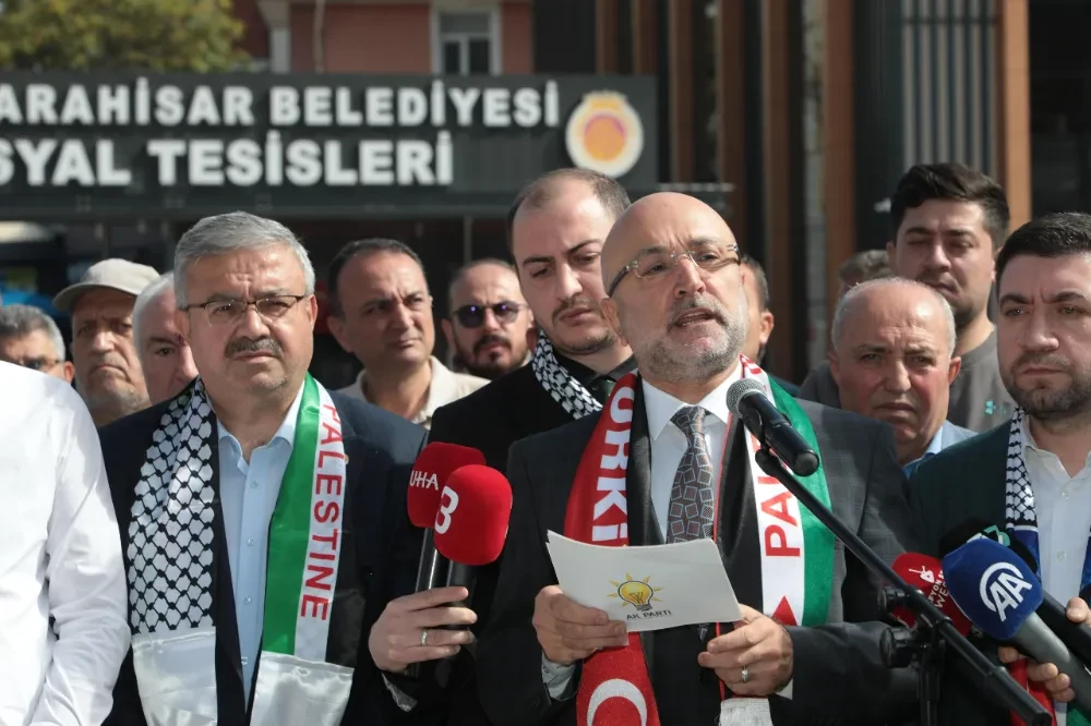 AK Parti Afyonkarahisar’dan İsrail’in Filistin’e Yönelik Saldırılarına Sert Tepki