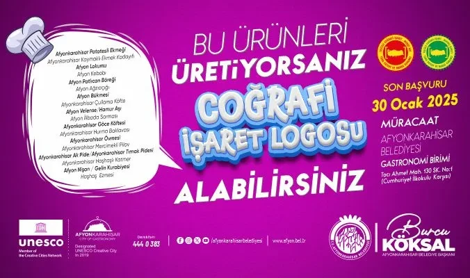 Coğrafi İşaretli Ürünler İçin Logo Kullanım Hakkı Başvuruları Başlıyor