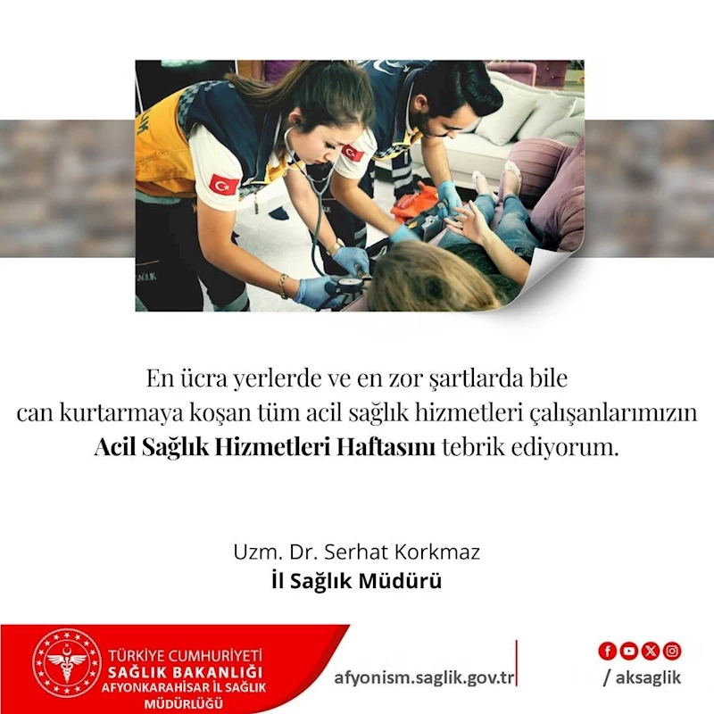 Sağlık Kahramanları Haftası Kutlaması