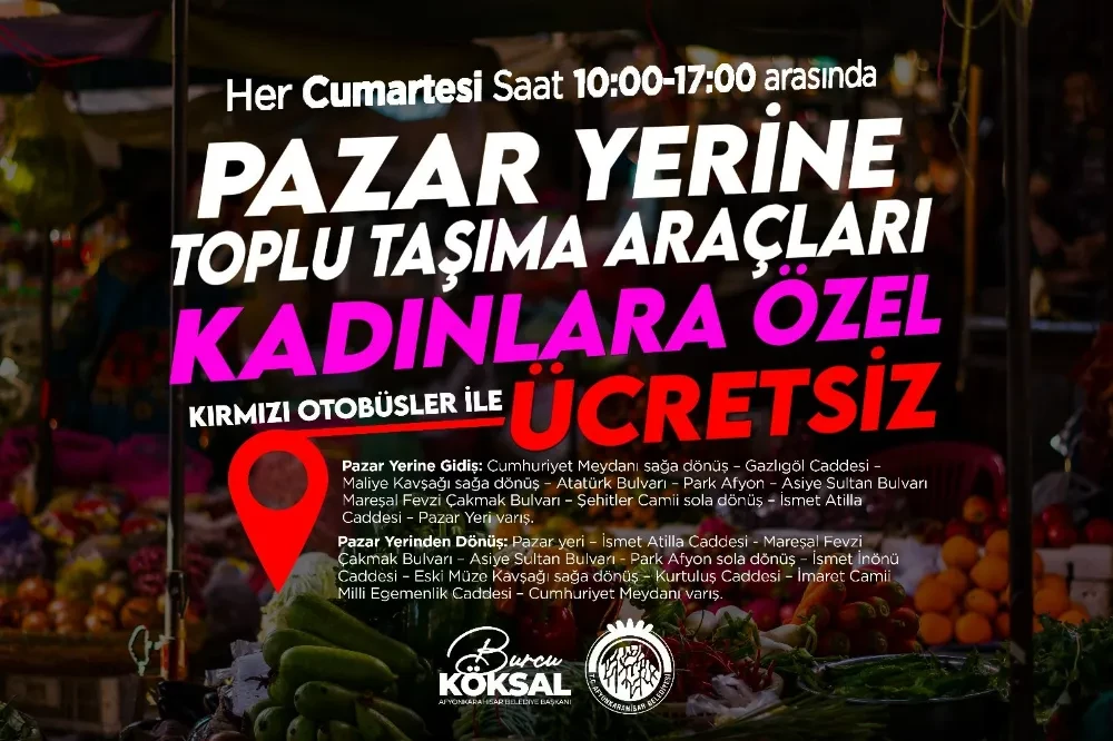 Kadınlara Özel, Kırmızı Pazar Araçları Hizmette