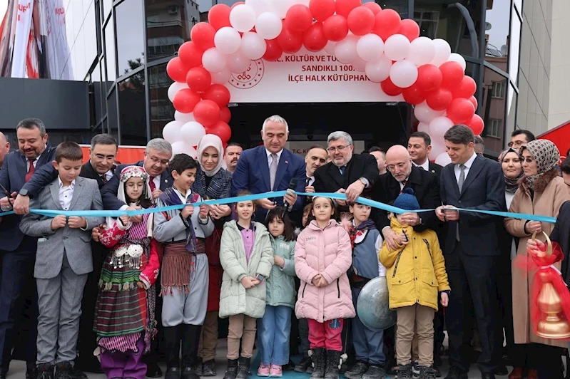 Sandıklı’da 100. Yıl İlçe Halk Kütüphanesi Açıldı