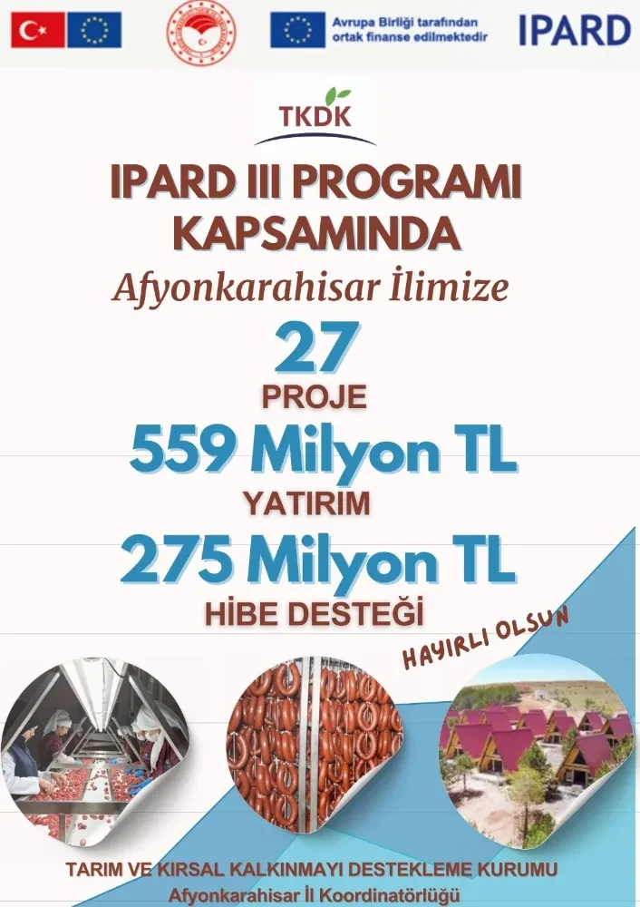 TKDK’dan 27 Projeye 275 Milyon Hibe Desteği